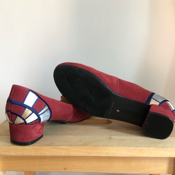 Low Heel Embroidered Loafers— NWOT - Picture 8 of 13